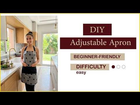 DIY Adjustable Apron Tutorial/Couture Tablier à Bavette