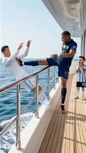 Ronaldo and Messi vs Mbappe 😰 #ronaldo #messi #mbappe #soccer