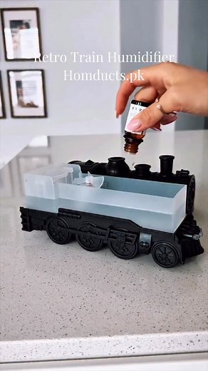 6.3K views · 23 reactions | Choo-choo to ultimate comfort ✨ Our Retro Train Air Humidifier with Light blends nostalgic design with modern functionality—quiet mist, soft LED glow, and character that elevates any room.  Shop now: homducts.pk/products/retro-train-air-humidifier-with-light￼ #Homducts #HomeComfort #RetroDesign #AirHumidifier #DecorGoals | Homducts | Facebook