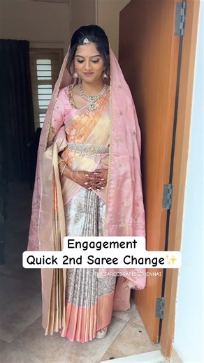 Quick 2nd Saree Change | The Sareedrapist Chennai By JESI