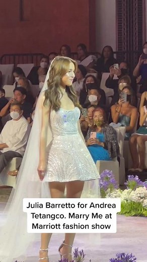 @juliabarretto for Andrea Tetangco at #marrymeatmarriott bridal fashion Show #niceprintphoto #fyp #foryoupage