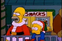 Clip from: Simpsons Roasting on an Open Fire