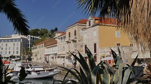 Boats in the Port of Hvar, Hvar, Hvar Island, Dalmatia, Croatia, Europe