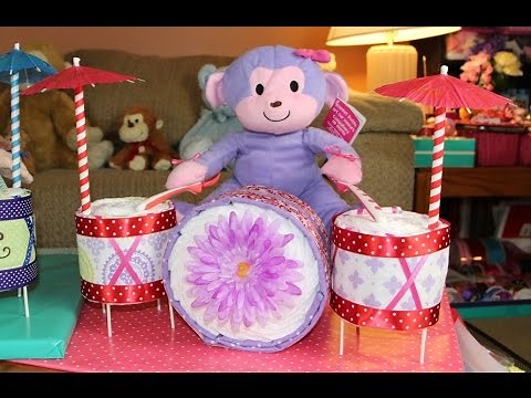 Diaper Cake Drum Set (How To Make)
