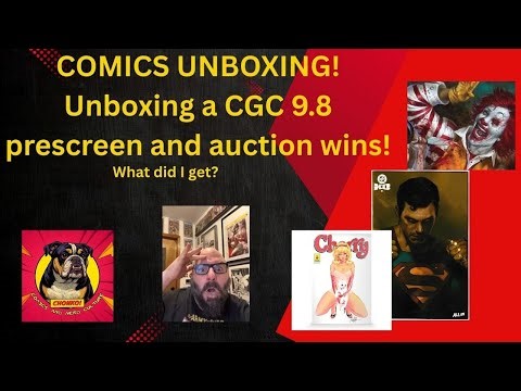 COMICS unboxing! Unboxing a CGC 9.8 pre-screen box and a box of Mycomicshop auction wins!