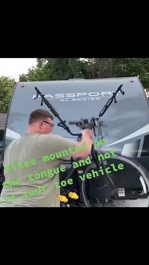 Jacket-It bike rack by Lippert! #camping #rv #bike #towing