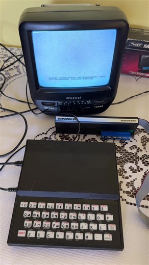Komputer Retro Sinclair ZX81 procesor ZiLOG Z80A 3,5 MHz ram 1 KB z roku 1981 #Z80 #ZiLOG #8bit