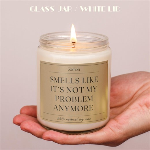 It's Not My Problem Anymore Funny Retirement Soy Candle Gift for Retirement Coworker - Etsy UK