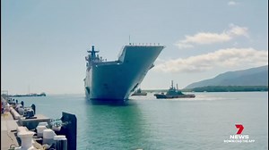 76K views · 701 reactions | Cairns locals will have a rare chance to step on board the largest ship in the Royal Australian Navy. HMAS Adelaide is hosting an open day, showcasing its crew and capabilities to the public. Download the 7NEWS app: 7news.link/7newsapp 7NEWS at 6pm. #7NEWS | 7NEWS Cairns | Facebook