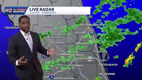 Much needed rain cruises into Central Florida today | Greater weekend chances for showers ahead