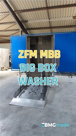 Big Box Washer for Food Factories | ZFM MBB Industrial Container Washer