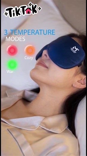 Silk Heated Eye Mask for Dry Eyes – 3 Temp Levels!