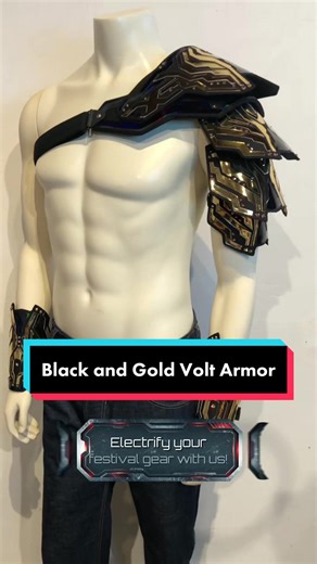 Cree tu propia armadura de Volt negro y dorado