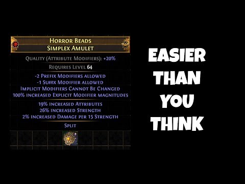 Crafting Perfect Stat Stacking Simplexes in SSF [PoE 3.25] [Outdated]