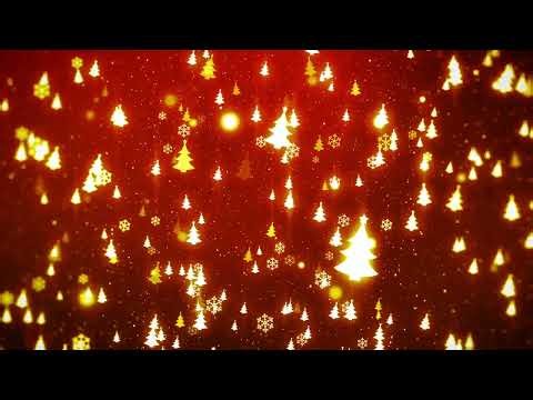 Red & Golden Christmas Background – 8 Hours 4K Festive Lights (4K UHD Video)