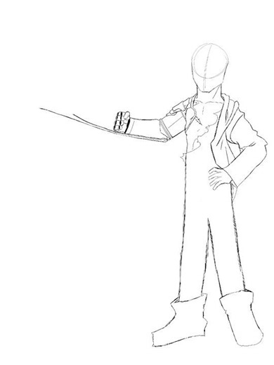 Drawing a full metal alchemist character :D