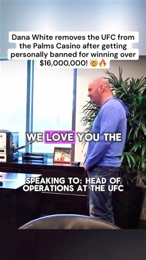 Dana White Pulls The UFC From The Palms Casino After Winning $16,000,000! #danawhite #casino #ufc