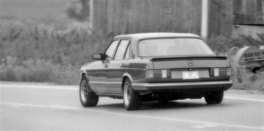 1983 AMG Mercedes-Benz 500SEL Blows Off the 'Bahn Doors