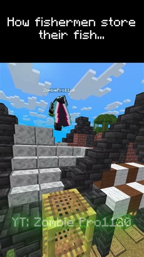How to Build a FISHING STORAGE HOUSE in Minecraft Hardcore!