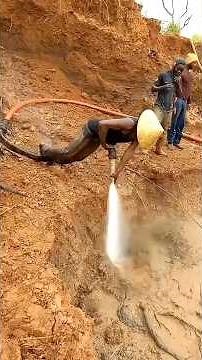 How Gold Is Extracted Using Water Cannons! 😱💰 #shorts