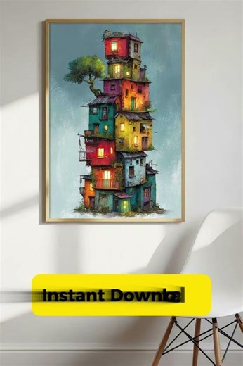 Modern Architecture Wall Art Idea | Cityscape & Building Prints | Architecture Poster