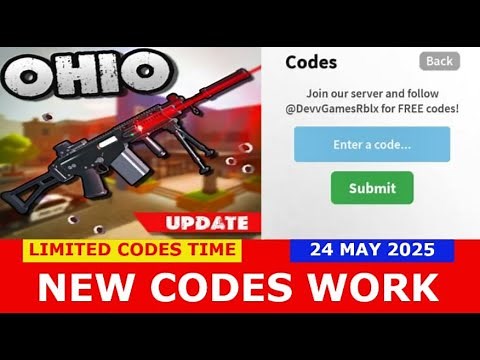 *NEW CODES* Ohio ROBLOX | LIMITED CODES TIME | 24/05/2025