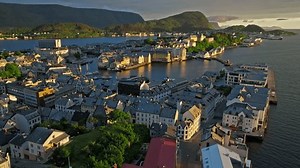 Aerial Drone View Alesund Norway Over Stock Footage Video (100% Royalty-free) 3997253841 | Shutterstock