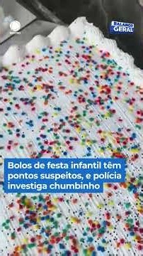 Bolos de festa aparecem com bolinhas pretas suspeitas, e polícia investiga #BalançoGeral #Shorts