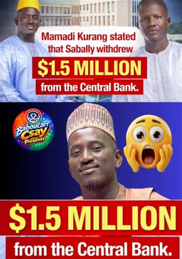 Janneh Commission Saga Mamadi Kurang stated that Sabally withdrew $1.5 million from the Central Bank. #JannehCommission #TheGambia #Accountability @highlight VC: KERR FATOU | Baboucarr Ceesay