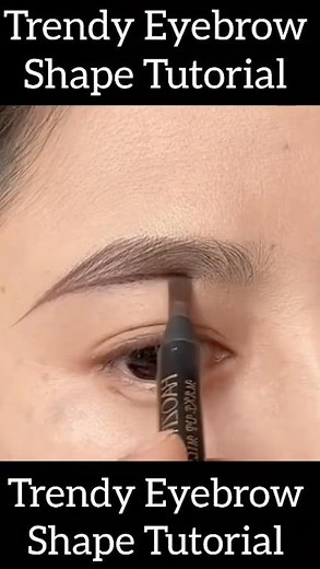 Amazing Eyebrows Shape Tutorial For Beginners #naturallook #microblading Pencil ❤️