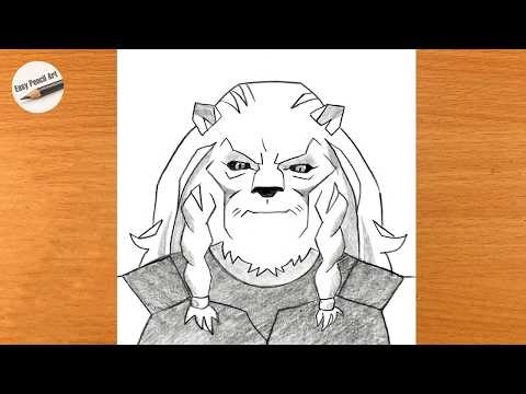 How to draw Battle Beast from Invincible step by step | Easy Pencil Art
