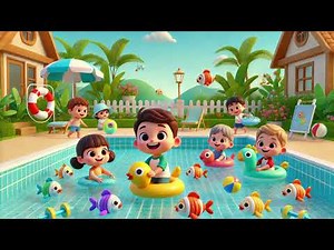 🐠💦 Fishy Friends in the Pool 🎶🌞 A Splishy-Splashy|Nursery Rhymes & Kids Songs