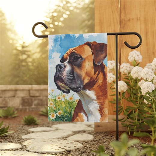 Boxer Dog Garden Flag, Boxer Yard Banner, Boxer Dog Gifts, Boxer Mom, Boxer Summer Flag, Boxer Dog Spring Flag, Boxer Dog Profile - Etsy UK