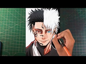[Full Color] How to draw Gojo & Sukuna "Nah I'd Win" - Jujutsu Kaisen || Easy Step By Step