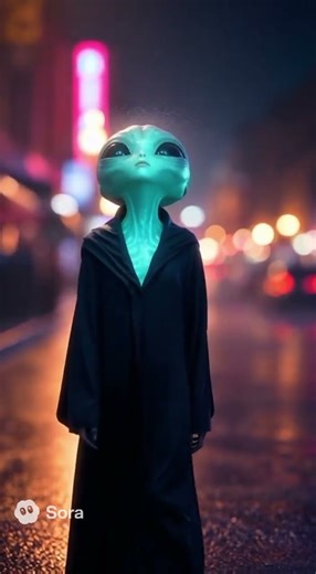 🌧️ “Alien Experiences Rain for the First Time — Confused by Earth’s Sky Tears” 👽 #alien #alienhumor