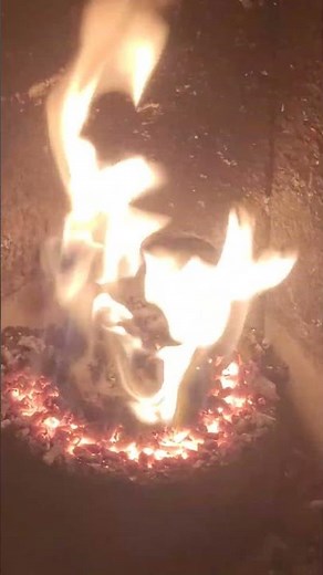 Flamme démarrage poêle hybride piazzetta