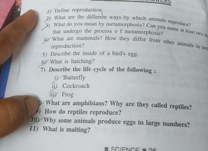 日1) Define reproduction.2) What are the different ways by whi... | Filo
