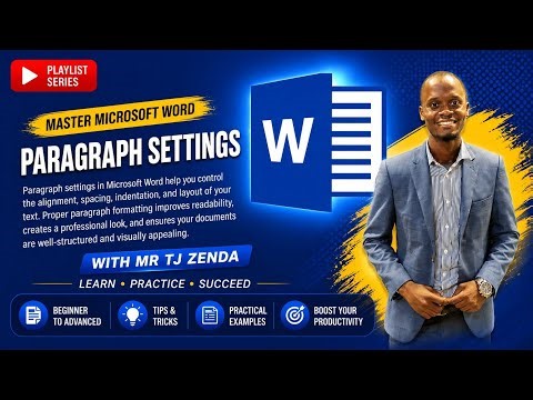 MS WORD | PARAGRAPH SETTINGS