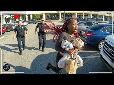 Cops Surprise Shoplifters Who Think Running Will Save Them