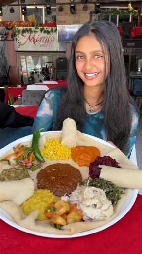 Kmsha Addis review on Instagram: "Mimi’s Addis #viral #restaurant #habesha #tiktok #foodreview #ethiopianfood #fypage #ethiopia #like4follow #viralchallenge"
