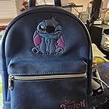 Disney Stitch Backpack for Girls Teens Women with Double Straps Daypack Backpacks for School Travel Trip Park Gifts for Girls (Black TNBC)