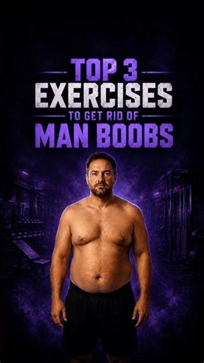 Top 3 exercises to get rid of man boobs #manboobs #weightloss #gym #fitness