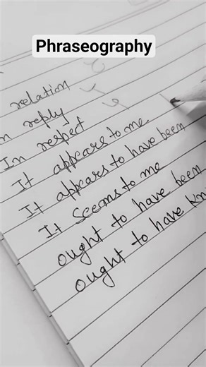 “Practice phraseography, write like a pro.” #shorthand ‪@Maansscsteno‬ #english #stenograper