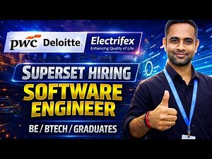 Superset(PWC) Hiring | Deloitte & Electrifex Hiring | BE/Btech/Graduates| 2026/2025/2024