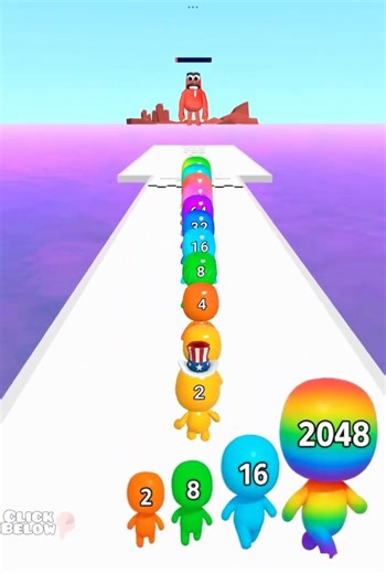 Man Runner 2048 Crazy Number Upgrade 😱🔥 #shorts