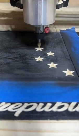 Cutting Stars on the Onefinity CNC #onefinitycnc #cncwoodworking #woodworkingmachines #cnclife #cnc