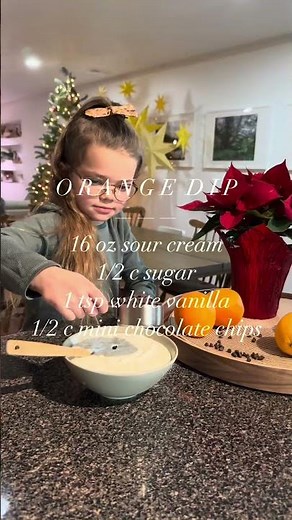 Easy Sour Cream Fruit Dip | Perfect for Oranges