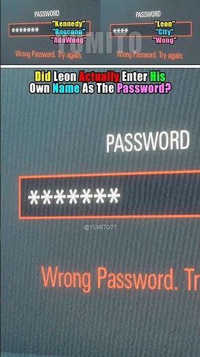 Did Leon Actually Enter His Own Name As The Password? - Resident Evil Requiem