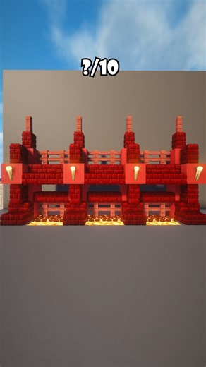 Amul Sahil Kujur | EPIC Red Wall Design for your Minecraft Castle 🏰🔥 Build a stunning and imposing Red Wall in Minecraft! Save this for when you need a... | Instagram