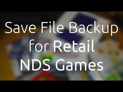 Tutorial: Save File Backup for Retail NDS Games (4K)